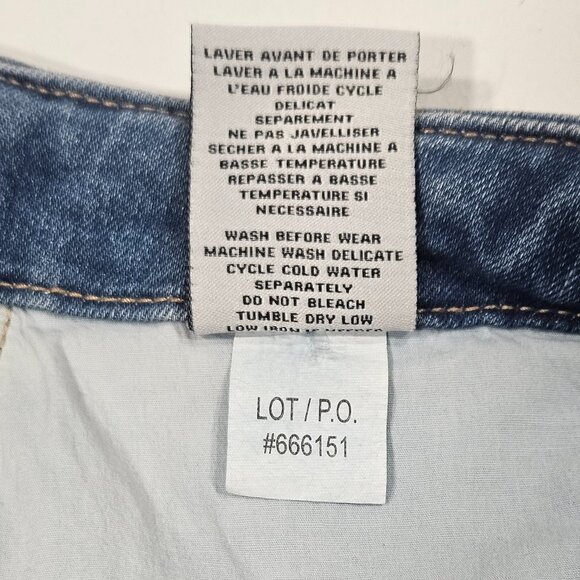 Tribal Caroline Cropped Wide Leg Jeans Size 8 Light Wash Button Front - Picture 9 of 9